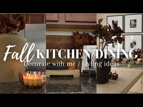 Fall Decorate With Me 2024 | Kitchen & Dining Room | Budget Friendly Fall Decor & more...