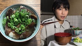 【春の食材】カツオのにんにく醤油漬け丼とアスパラガスとアボカドのナムル【簡単レシピ】