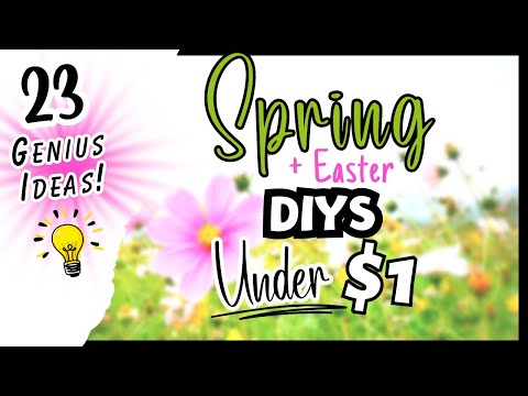 $1 and UNDER FUN EASTER CRAFTS | Spring Home Decor | Dollar Tree Easter DIY