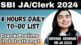 SBI JA/Clerk 2024 | 50 Days Prelims To-do list by Shivani keswani