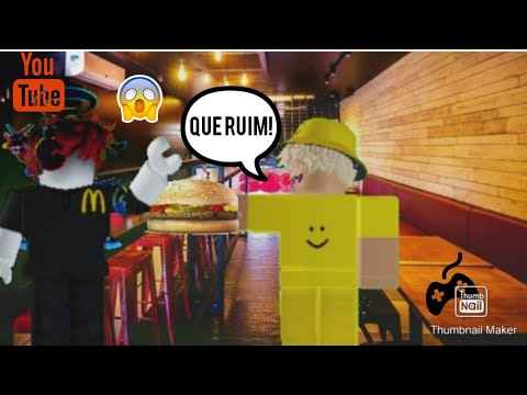 Virei atendente de uma hamburgueria no Roblox! (Burguer Game)