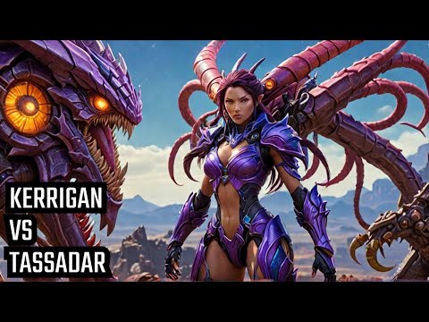 Starcraft! Kerrigan and The protoss Tassadar's First Face Off!