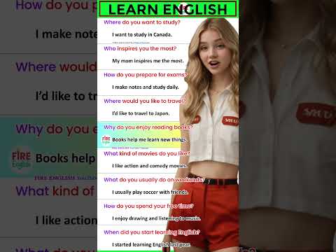 ✅How to speak English fluently? Daily use English question answer practice #englishquestioansanswers