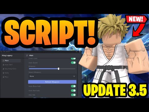 *NEW* KING LEGACY UPDATE 3.5 SCRIPT HACK AUTOFARM | NEW ROBLOX KING LEGACY SCRIPT PASTEBIN 2024