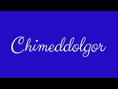 ✎ Chimeddolgor ✎ English Cursive Handwriting Tutorial