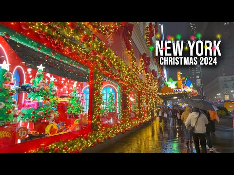 NYC Christmas Walk 2024 ✨ Macy's Holiday Windows 2024