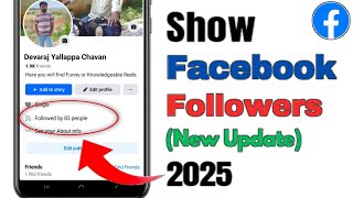 How to Show Followers on Facebook 2025 || Facebook Follower Option || Facebook Followers Settings