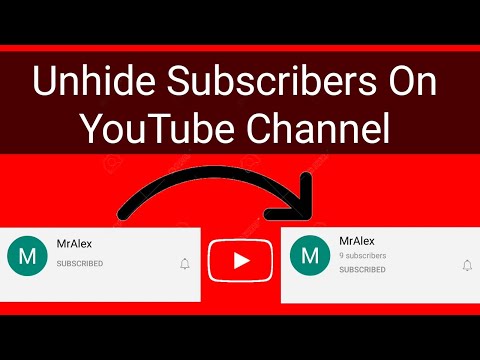 How to Unhide Subscribers on YouTube in Mobile!!! 2021