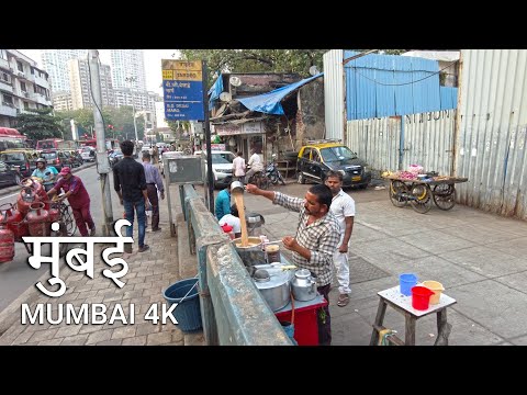 Life Ambience in Mumbai, India 🇮🇳 - Walking Tour INDIA (4K UHD)