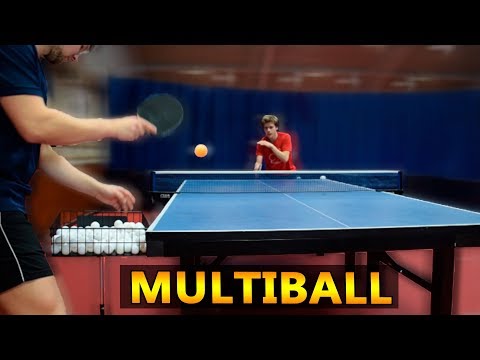 Table Tennis Multiball Training with Pongfinity