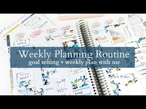 Weekly Planning Routine | MakseLife Vertical | Goals & FUNctional Sticker Planning