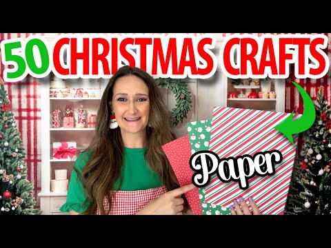 *50* BEST Christmas paper crafts!  ❤️ Family Friendly ❤️ Budget Friendly | Dollar Tree DIYs 2024