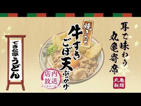 耳で味わう丸亀寄席「焼きたて牛すきごぼ天ぶっかけ」篇（店内放送バージョン）