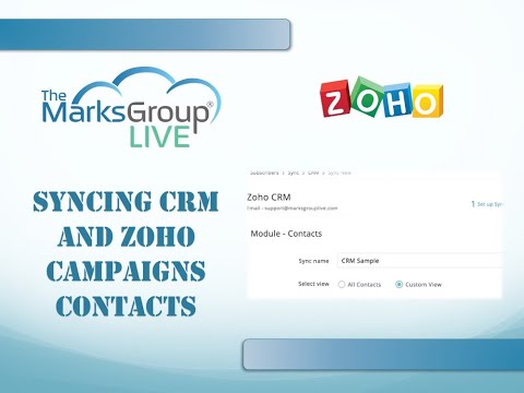 Syncing Zoho CRM and Zoho Campaigns Contacts