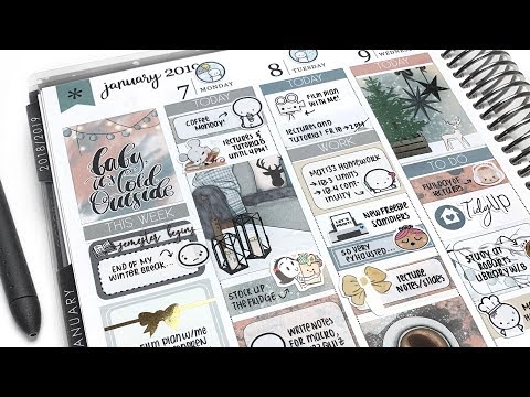 Plan With Me: Cozy Winter (ft. PlanningRoses, Erin Condren)