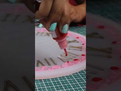 Resin Clock Making For Beginners||Resin দিয়ে ঘড়ি তৈরি  #shorts #viral #diy #craftsmeddy