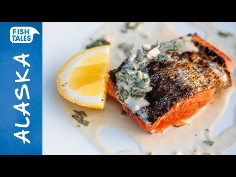 How to Grill and Fillet a Sockeye Salmon on the Barbecue - with a Tahin Sauce