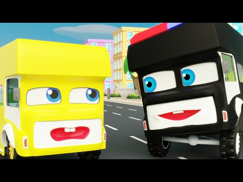 Five Little Buses Rhyme | One Two Three Four | Vroom Vroom | Pilli Go | Nursery Rhymes & Kids Songs