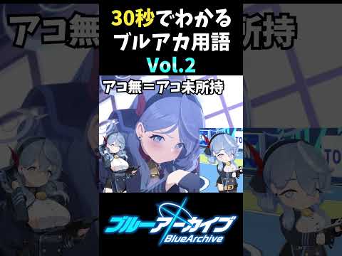 30秒でわかるブルアカ用語Vol.2【#ブルアカ】【BlueArchive】【#ブルーアーカイブ 】