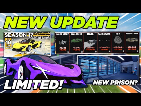 NEW Jailbreak Season 17 Update! Limited Car, New Season System, New Maximum Security Prison + MORE!