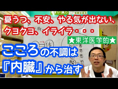 心の不調は、内臓から治す 【漢方】 【憂うつ・不安・やる気が出ない・クヨクヨ・イライラ】