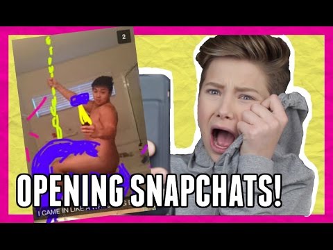 OPENING SNAPCHATS FROM FANS!