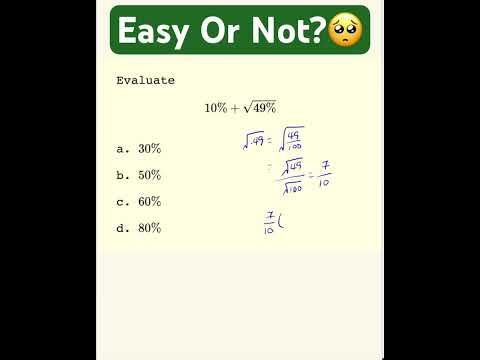 Radical And Percent Can Be Tricky |  #maths