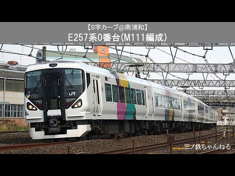 【S字カーブ@南浦和】　E257系0番台(M111編成)  2019年15時34分