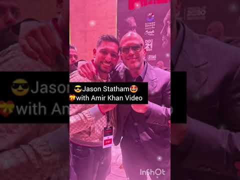 Jason Statham with Amir Khan #sweet #moments #video #caption #fypyoutube💝