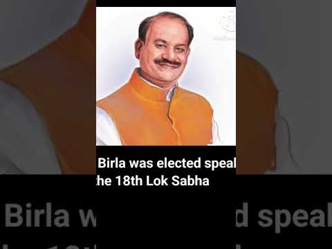 speaker of the 18th lok sobha #loksabhaelection2024 #speaker #news #currentaffairs #viral