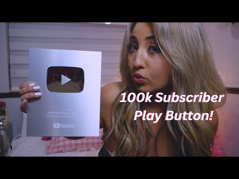 Unboxing my 100k Youtube Play Button!