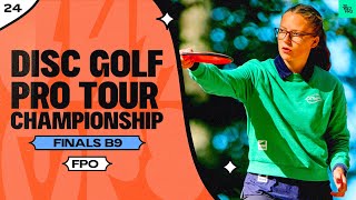 2024 Disc Golf Pro Tour Championship | FPO FINALB9 | Scoggins, Gannon, Tattar, Saarinen | JomezPro