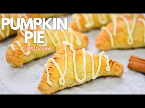 Pumpkin Turnovers With Cream Cheese Frosting