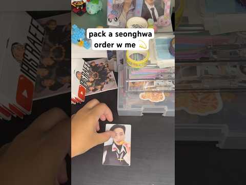 pack a seonghwa order with me 💫 #packwithme #packingorders #pwm #ateezseonghwa #seonghwa #ateez