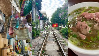 Vietnam 🇻🇳Hanoi vol.1 |ハノイ一人旅|プチプラカゴバックとお皿とベトナム料理を食べて過ごした1日🧺💖|弾丸1泊3日旅行✈︎