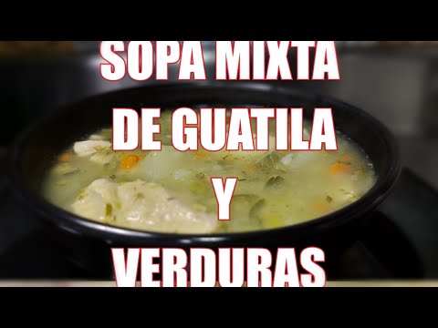 SOPA DE GUATILA (CHAYOTE) Y POLLO