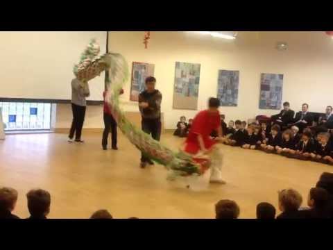 Chinese New Year celebrations at Eltham College Junior School - Dragon Dance