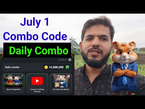 Hamster Kombat daily combo code July 1 | Hamster Kombat daily combo today hamster Kombat combo