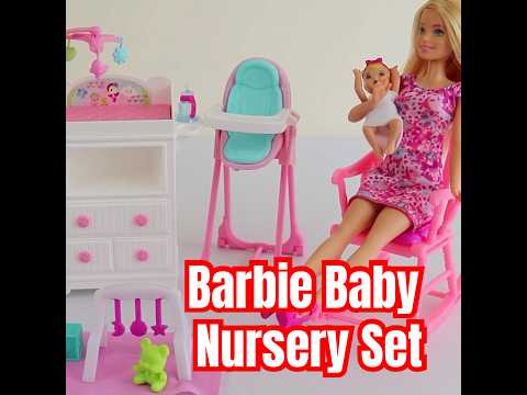 Barbie Baby & cute Nursery Room  #barbiebaby  #nurseryrhymes  #nurseryroom