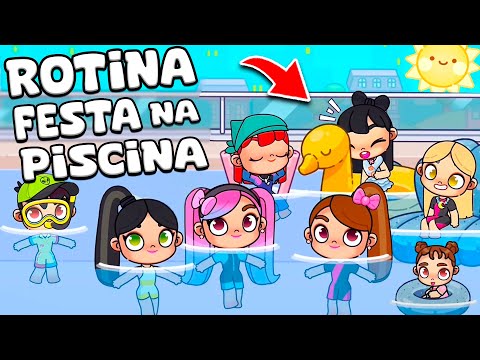 ROTINA FESTA NA PISCINA DA CASA NOVA | AVATAR WORLD ROTINAS E HISTÓRIAS