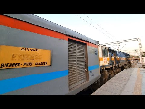 BIKANER To PURI | Full Train Journey 20471/Bikaner - Puri SF Express Indian Railways 4k ultra HD