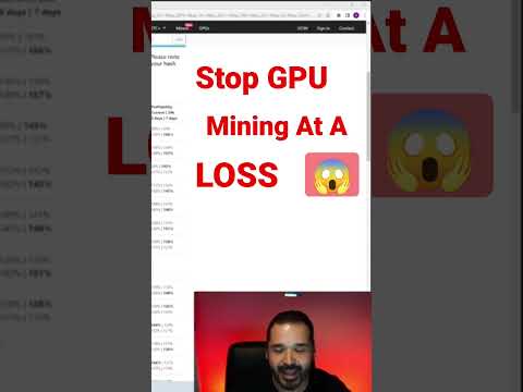 Stop GPU Mining at a loss ! #shorts #cryptomining #gpumining