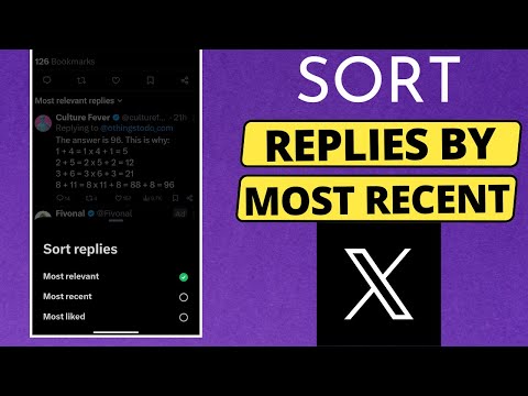 How to Sort Replies on Twitter X by Most Recent