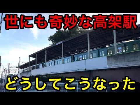 関西地方にどう考えても奇妙すぎる高架駅がありました…