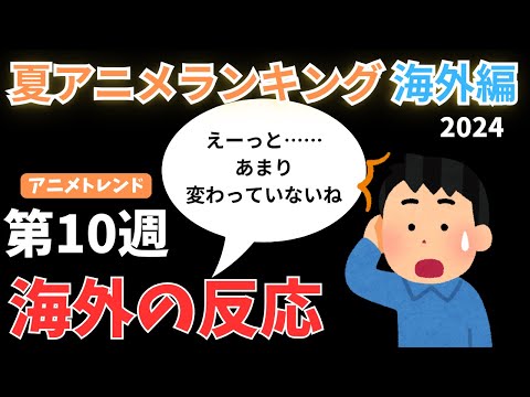 【2024夏アニメランキング】順位変わらず…夏アニメは恋愛が強すぎる【Anime Trending】