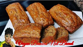 PERFECTLY MOIST VEGAN BANANA NUT BREAD | STEP BY STEP RECIPE | HOMEMADE EGGLESS BANANA BREAD