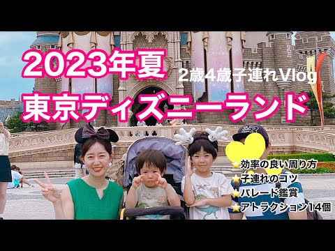 【子連れ】びしょ濡れイベ開催中のディズニーランド！アトラクション１４個乗ってパレードやショーも満喫した１日【TDL】