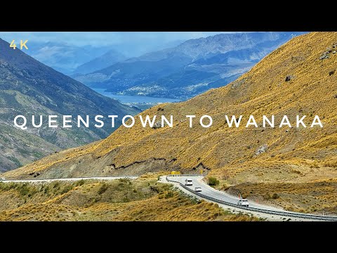 Queenstown To Wanaka 2024 4K | Drive Crown Range Rd | Highest Main Rd NZ | New Zealand Driving Tour