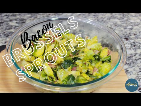 Brussels Sprouts & Bacon Recipe #LynnsKitchen #PrayCookRepeat