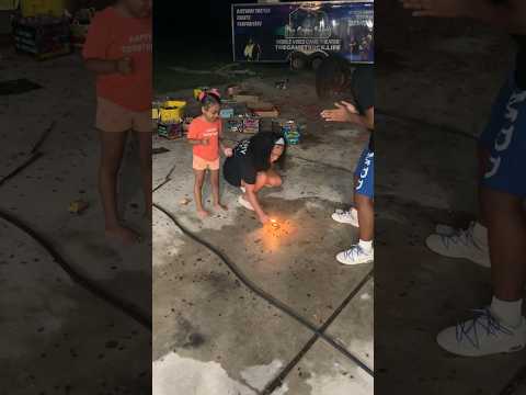 Dad gets mad at mom for popping fireworks #shorts